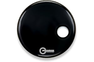 Aquarian RPT16BK Regulator Series - 16 inch Drumhead - Black - W/Ring