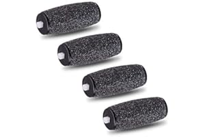 Rodillos de repuesto E-Cron compatible con Scholl Velvet Smooth Diamond Express Pedi eliminador de asperezas duras,4 recambrio.