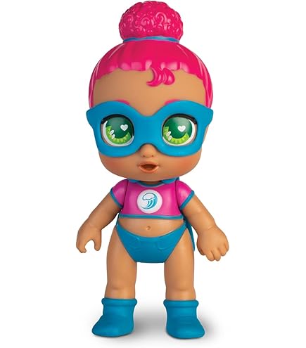 Super Cute Minipuppe Regi – 12cm, Bewegliche Superhelden-Puppe Mit Cape, Maske & Fläschchen, Ab 4 Jahren