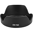 Yunir Lens Hood, EW-73C Black Plastic Camera Mount Lens Hood Replacement for Canon EF-S 10-18mm f4.5-5.6 IS STM