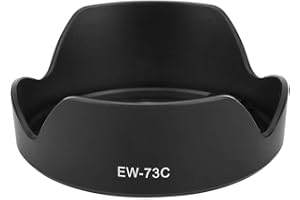 Mugast Paraluce per Fotocamera EW-73C, Parasole in plastica Portatile, Accessorio per paraluce per Obiettivo Professionale di Ricambio per Obiettivo Canon EF-S 10-18mm f4.5-5.6 IS STM.