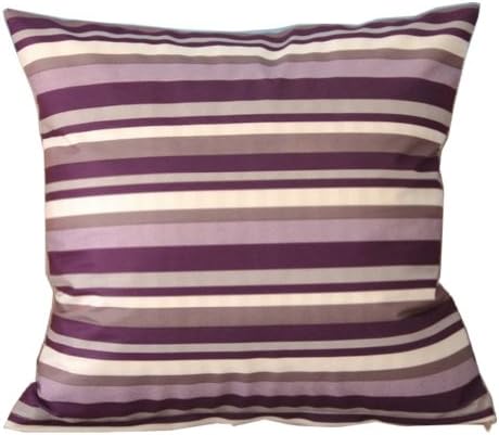 Purple Stripes Throw Pillow Covers Pillowcase Sham Decor Cushion Cover Slipcovers Square 20x20 Inch 20" Only Cover No Insert