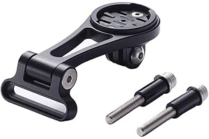 Best Tek Support de vélo Garmin GoPro Combo à angle réglable pour guidon extérieur Garmin Edge pour adaptateur NiteRider, caméra d'action sportive, Garmin Edge 25 130 200 500 510 520 800 810 820