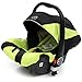 i-Safe System - Lime Trio Travel System Pram & Luxury Stroller 3 in 1 Complete With Car Seat