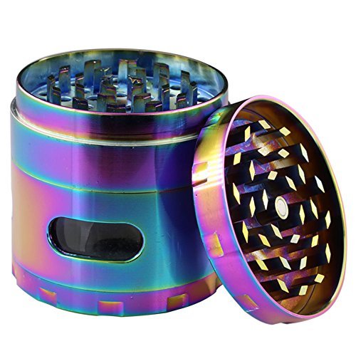amazon tobacco grinder Buy DCOU New Design Premium rainbow Herb Grinder 2.2 Inches 4 Piece with  Pollen Catcher Durable Zinc Alloy Tobacco Grinder Spice Grinder on Amazon