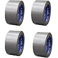 Apac Duct Tape Silver, Strong Adhesive Tape for Patching, Sealing, Securing Cables and Labelling, Heavy Duty Tape for Indoor & Outdoor Use, (15 Yards x 2 Inch, 4)