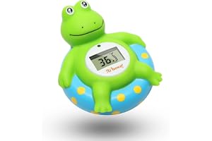 Doli Yearning Grodan Babybadtermometer för små barn, flytande badleksak, badkarstermometer, på Fahrenheit och Celsius