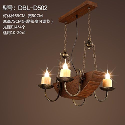 Industrial Vintage Pendant Light American retro loft style wood industry arts Chandelier Ceiling Lighting Pendant Lamp E27 Base restaurant and bar cafe solid wood Noah's Ark ,DBL-D502 Artwork Light