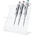 Micropipette Z Shape Linear Stand Transparent - Capacity: 5 Racks | Manual Pipettes & Electronic Pipettes Holder | Pipette Rack for Lab | Laboratory Accessories | Medical Equipments