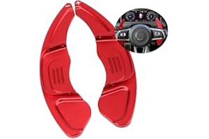 ontto Estensione del bilanciere del cambio per auto, adatto per VW Golf 7 Polo GTI R Rline MK7 MK7.5 Scirocco 2015 2019 in metallo Shift Paddle Shifter Estensione per interni rosso