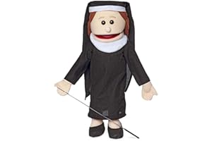 SILLY PUPPETS 25 Nun, Peach, Full Body, Ventriloquist Style Puppet
