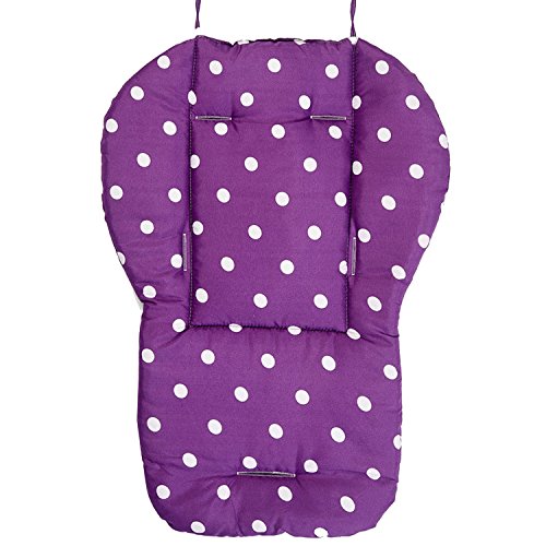 Preisvergleich Produktbild Gosear Kinder Baby Punkte Baumwolle Cartoon Doppel Doppelseitige Zur Verfügung Kinderwagen Sitz Stuhl Pad Kissen Lila