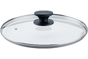 Fackelmann Pfannenglasdeckel 28cm – Hitzebeständig, Bakelit Griff, Shadow Black – Universal Pfannendeckel ideal für jeden Haushalt