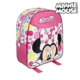 De 28 cm Artesanía Cerdá 2100001164 Minnie Mochila Infantil, Color Rosa
