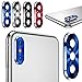Price comparison product image For Iphone X,Diadia Back Rear Camera Lens Case High Definition Protective Film Guard, Anti Scratch Rear Camera Protection Lens Ring Accessory For iPhone X (Blue)