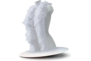 Runesol Plumas, 50 gramos de Plumas de Pavo, 1.8 metros, Plumas Boa para Fiestas, Hen Dos, Disfraces Despedida Soltero, Accesorios Concierto, Orgullo, LGBT