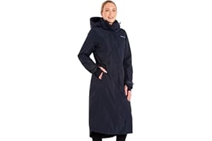 Harry Hall All-Weather Full-Length Long Equestrian Jacket - Waterproof, Breathable, Thermal Filling, Adjustable Waist, Reflective Details, Detachable Hood - Ideal for Horse Riding