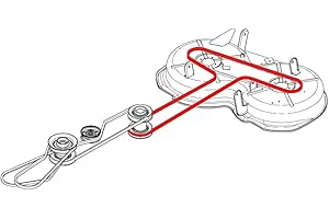 Federal 40 Keilriemen 589531401 Messerantrieb passend für Husqvarna Rider 111 B, 111 B5, 112 C, 112 C5
