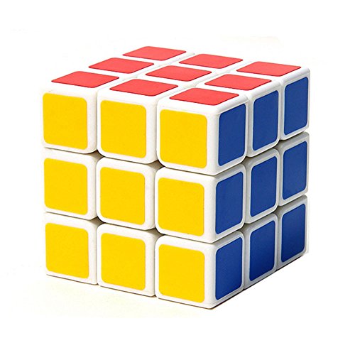 HJXDtech® Nouveau! Shengzhou Aurora 3x3x3 Cube magique amélioré Cube de vitesse pour la concurrence (Blanc)