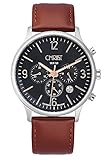 C-Collection by CHRIST Herren-Armbanduhr Analog Quarz One Size, anthrazit, braun