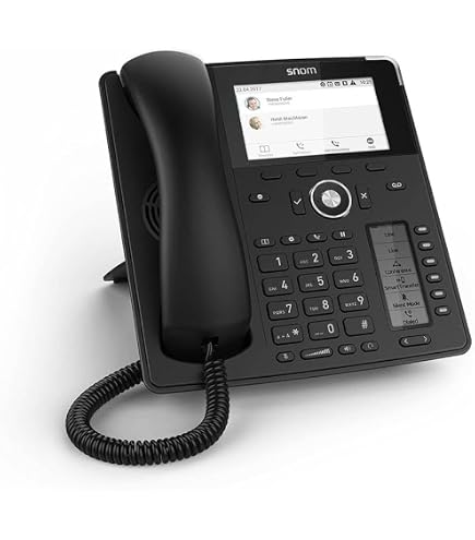 Téléphone De Bureau Snom D715 Reconditionné – 5 Touches LED, Écran Rétro-éclairé, Certifié, VoIP - 6