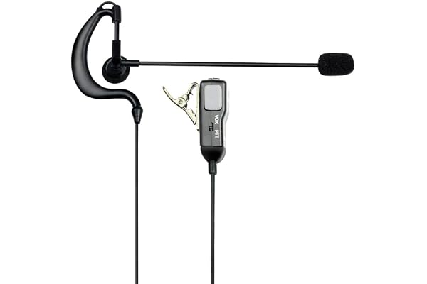 Midland MA30-L Kit Micro/oreillette avec contour d'oreille/ fonction PTT pour Talkie Walkie