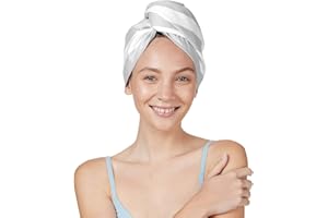 Dock & Bay Turbante para el Pelo - para el hogar y la Playa - Súper Absorbente, de Secado rápido - Goa Grey, One Size