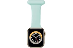 SONGSIER Compatible with Apple Watch Strap 38mm/40mm/41mm, 42/44mm/45mm/49mm, Infection Control Design Silicone Pin Fob for Nurses Doctors Healthcare Paramedics, for iWatch Series SE/9/8/7/6/5/4/3/2/1