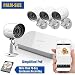 Produktbild ZMODO 8 Kanal SPOE Überwachungskamera HD 720P 1080P HDMI NVR Überwachungssystem mit 8 echtem, innen/außen IP65 Wetterfest, Bewegungsmelder, nicht Festplatte, ZS-1004-1TB