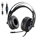 Produktbild ieGeek B196 7.1 CH Surround Sound RGB Beleuchtetes USB Gaming Headset Stereo Vibration Kopfhörer mit einziehbaren Mikrofon LED Für PC/Laptop (Wired, Over-Ear, RGB Beleuchtet)