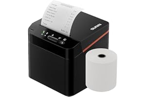 Geon SUNMI Cloud Printer - Imprimante Ticket de Caisse 80mm - Papier Thermique 80 mm - Imprimante Thermique sans Encre - Coupe Automatique - USB RJ11 WiFi Bluetooth - Vitesse 250 mm/s - ESC/POS