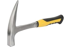 HYUDUO Młotek do badań geologicznych z podwójną głowicą ze stali węglowej, młot kaczy dziób (S)