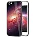 Produktbild Girlyard Glas Hülle für iPhone 6S Plus, 3D Schön Bunt Sternenhimmel Muster Hart PC Panzerglas Zurück Schutzhülle mit Weiche TPU Silikon Rahmen Design Handyhülle Anti-Rutsch Kratzfest für iPhone 6 Plus/ iPhone 6S Plus (5,5 Zoll) - Rosa