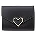 Produktbild LnLyin Frauen Einfache Metall Herz Brieftasche Kartenhalter Brieftasche Weiche Mini Brieftaschen für Dame Clutch Handtasche Weiblichen Geldbörse