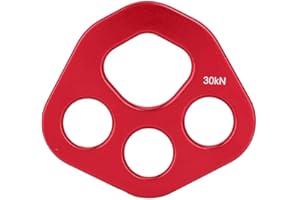 HUAIRDUM Plaque de gréement, Aluminium antirouille fiable extérieur de 4 Trous pour Patte Plaque de gréement Escalade Multi Vitesse de connecteur de Point d'ancrage