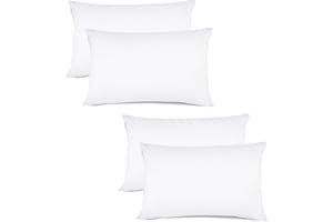 Kinfolk Textile Pillow Cases 4 Pack Egyptian Cotton 200 Thread Count (White)