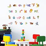 Decowall DM-1503A Tier-Alphabet Wandsticker Wandaufkleber Wandtattoo Kinderzimmer - 3