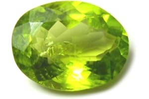 jewelryonclick Peridot Stein 1,45 ct Natur Original Oval Lose Edelstein