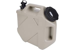 RuiDay Reservoir Eau Camping Car,Portable Bidon d'eau avec Poignée,Jerrican Alimentaire avec Robinet,Bidon d'eau sans BPA, Parfait pour Voyage, Camping, Barbecue, Pêche