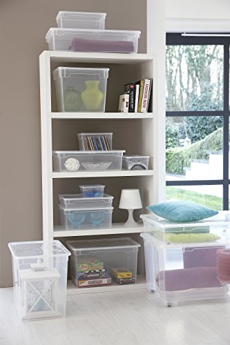 Aufbewahrungsbox „Clear Box Multimedia“ 5 L. von Sundis mit Deckel – QR-Code AppMyBox – 5 L. Volumen – (LxBxH) 26×17.5×15 cm – transparent – stapelbar – Kunststoff/Plastik (PP) – Div. Größen - 2