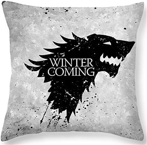 Game of Thrones shadow wolf pillow case, printed on one side