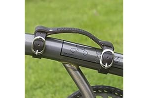 LONDON CRAFTWORK Leather Mini Carry Handle For BROMPTON Handgrip Bike Bicycle Frame Carrying DARK BROWN