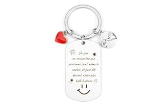 RGHSZ Porte-Clef Coeur,Cadeau Couple,Cadeaux Saint Valentin Femme Homme，cadeau Pour Saint Valentincadeau Homme Saint Valentin，