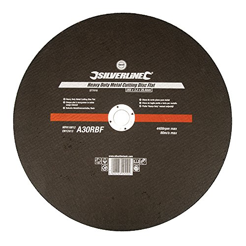 Silverline 277519 Robuste Metalltrennscheibe, flach 355 x 3,2 x 25,4 mm