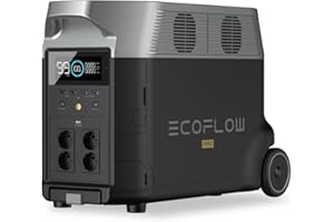 EF ECOFLOW ECOFLOW Centrale Elettrica Portatile DELTA Pro, Espandibile Generatore Solare, 3,6kWh-25kWh, Enorme Uscità CA da 3600W, Batteria Domestica Portatile per Backup Domestico, Campeggio, Viaggio