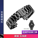 BIWNXAQ Edelstahluhr mit Edelstahlgürtelkette Herrenzubehör Seiko, Classic Silver Steel Belt