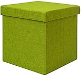 VERSÁTIL: el puf de DuneDesign puede utilizarse como taburete, banqueta para los pies, mesa pequeña y caja para guardar todos los objetos que usted quiere tener discretamente a su alcance (como revistas, zapatillas, juguetes, etc.)