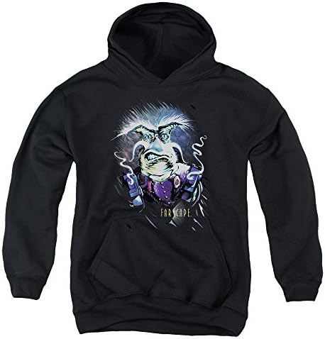 Farscape - Youth Rygel Smoking Guns Pullover Hoodie, Large, Black