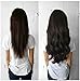 S-noilite One Piece 16"-22" Clip in Remy Human Hair Extensions 3/4 Full Head Set High Quality Long Straight Silky for Women Beauty (18"-50g,#2 Dark Brown)