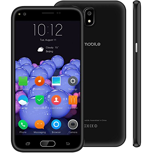 V J5 4G Smartphone Portable D  bloqu   Pas Cher 9Pcs 8Go ROM Ecran 5 5   5MP Appareil Photo Android 7 0 2800mAh Batterie Double SIM Mobile Portable D  bloqu     Noir 